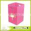 Folding Laundry Bin, Light Pink Butterfly