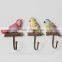Set of 3 Rustic Home Decorative Resin Bird Wall Hooks
