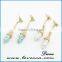 vintage earring stud irregular turquoise earrings for woman fashion