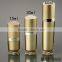 empty acrylic bottle gold color cosmetic lotion container with pump