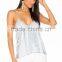 sleeveless deep V sexy woman top latest design party wear sexy top