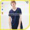 2017 High Quality v Neck Navy Blue Simple Design t Shirts Men