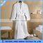 Hot sale white 100% cotton terry hotel robe, luxury bath robe