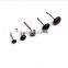 6mm Needle Felted Toy Accessories Craft Wire Back Black Plastic Eyes