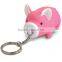 cheap advertising pigg shaped keychain