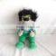 25cm Custom plush animal wolf toys with belt trousers