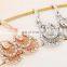 godbead Vintage Design Earrings Top CZ Diamond Paved Peacock Tail White Gold Plated Long Earrings Women Wedding Jewelry