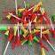 Plastic Golf Tees 83mm Durable Rubber Cushion Top Golf Tee