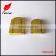 Shiny gold metal lock for wooden box
