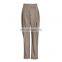 Pants Casual High Waist Ruched Summer Women Custom Linen Cotton Loose Style