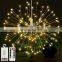 DIY Fireworks Light Foldable Bouquet Shape LED String Decorative Fairy Lights For Garland Patio Wedding Party Christmas Light