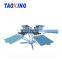 Roll to roll 8 color 8 station t-shirt semi automatic screen printing machine