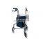 2020 Health & Medical Four Wheel Rollator Walker Rehabilitation Therapy Supplies Aluminum for Elderly and Disabled 57*25*58cm