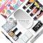 4 pieces poly gel nail extension set base top coat with nail sequins slip solution gift box package