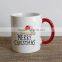 white ceramic custom coffee mugs 11oz