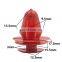 Red Universal 100Pcs Car Interior Trim Door Panel Snap Fastener Clips