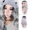 Lace Wig European And American Long Curly Human Hair Wigs Gradualy Gray Chemical Fiber Mechanism High Temperature Silk