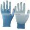 Wonderful Quality Comfortable Palm Fit Coated White PU Glove for Factory Use
