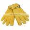HANDLANDY Winter Deerskin Insulated Heavy Duty Lined Driver Sheepskin Driving Yellow Split Men Cheap Leather Gloves