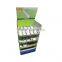 OEM printing supermarket socks cardboard display shelf with hook