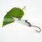 New product 3D eyes single barb hook metal spoon lure artificial bait