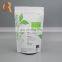 Custom printed design high quality green tea powder recycle packaging bags with zipper