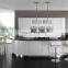 Modern style white black lacquer kitchen island round kitchen cabinets