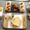 custom nordic style Luxury wooden serving tray with marble delicate bread board