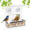 Hot Selling Outdoors Clear Acrylic Window Strong Suction Cups Seed Bird Feeder