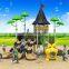 kids outdoor large slide and swing playground equipment for kids play fu