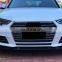 Car front lip Three stage Carbon fiber front lip  front bumper with lips  For Audi A4 B9 2017 2018 2019