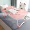 Factory price No-installation portable folding laptop computer dormitory lazy bed folding table with drawer