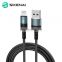 Sikenai 5A Auto Power Off Smart Disconnect Sync  Data USB Cable for iphone Fast Charging Cable