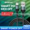Sikenai 5A Auto Power Off Smart Disconnect Sync  Data USB Cable for iphone Fast Charging Cable