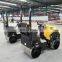 Low price 1ton Gasoline Ride on double drum roller