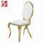 Cheap Wholesale Banquet Wedding Chair Gold Stainless Steel Dining Chair For Party Event