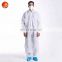 Microporous isolation safety coverall 55gsm disposable work clothing