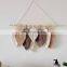 Set Of Eight Leaf Wall Hanging Macrame Room Decor