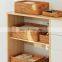 High Quality Wicker Woven Basket with Handles for Home Storage, Rattan Storage Basket Wholesale Supplier