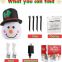 1.5M/5ft Christmas Snowman Inflatable Blow Up with LED Lights Yard Decoration Christmas Outdoor