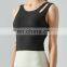 New Spring 2023 Ribbed Built In Bra Sports Crop Top Cotton Casual Sleeveless Tanks Top Hollow Out Gym Fitness Wear For Women