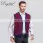 Custom Sleeveless Button Cardigan V-Neck Men's Vest Waistcoat Knitted Weaving for Spring Season