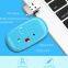 Hot Selling Slim 301 Wireless Mouse Mute Rechargeable High Resolution Full Touchpad Mini Mouse