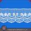 New style fashion white stretch cotton guipure embroidery lace trimming for ladies dress