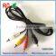 Mini DIN 10 Pin to 3 RCA MALE TO MALE audio video Cable