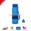 500ml/16oz Collapsible Silicone Water Bottle with Round lid