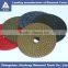 Diamond polishing pad for marble
