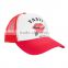 promotional new design 100% cotton cap 5 panel curved bill custom printing trucker hat