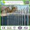 3000mm 'D' or 'W' profile high-security Steel Palisade Fencing With Concrete Sill
