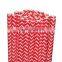 The most popular red heart high quality paper straws